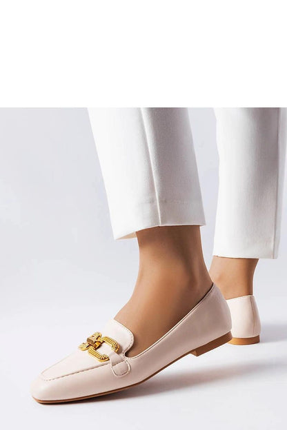   Beżowe mokasyny z klamerką Rousseau - Solea 