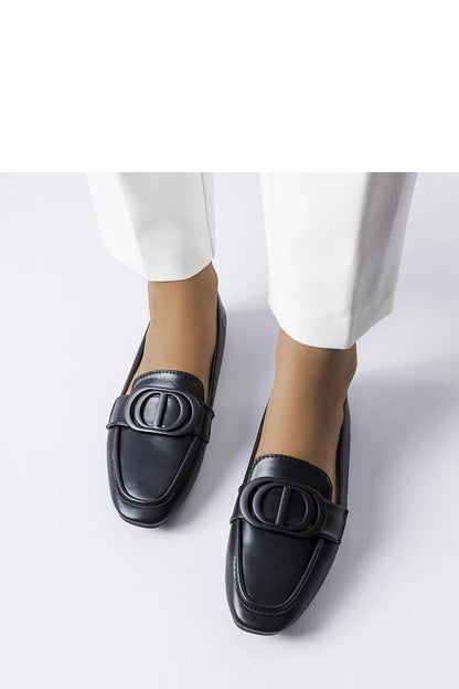   Czarne mokasyny z klamerką Poissonnier - Solea 