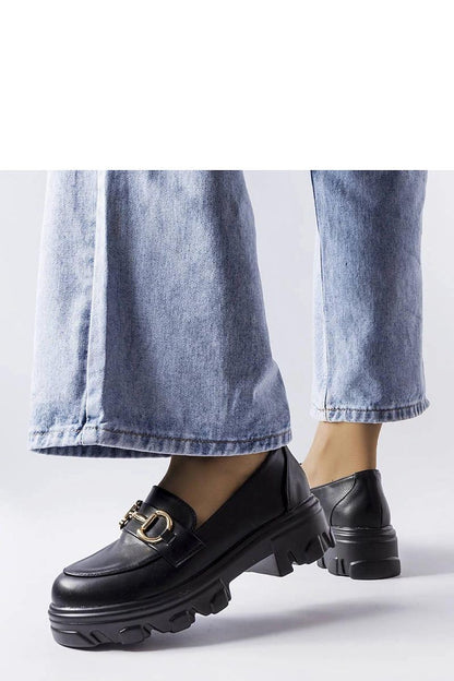   Czarne półbuty z klamerką Mason - Solea 