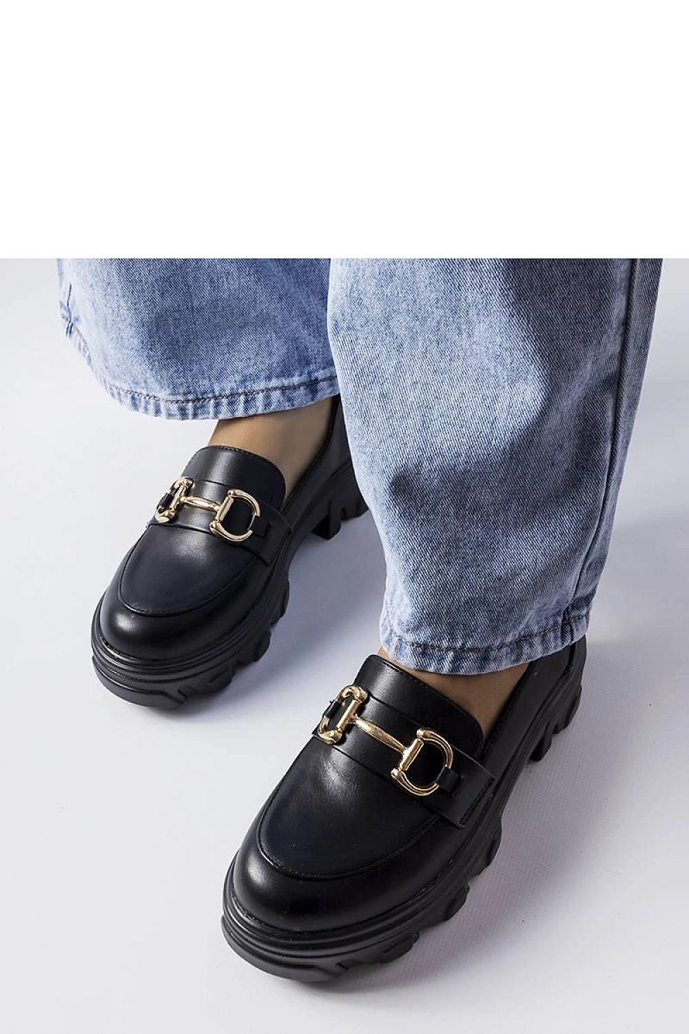   Czarne półbuty z klamerką Mason - Solea 