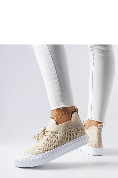   Beżowe trampki z elastycznego materiału Polaire - Solea 