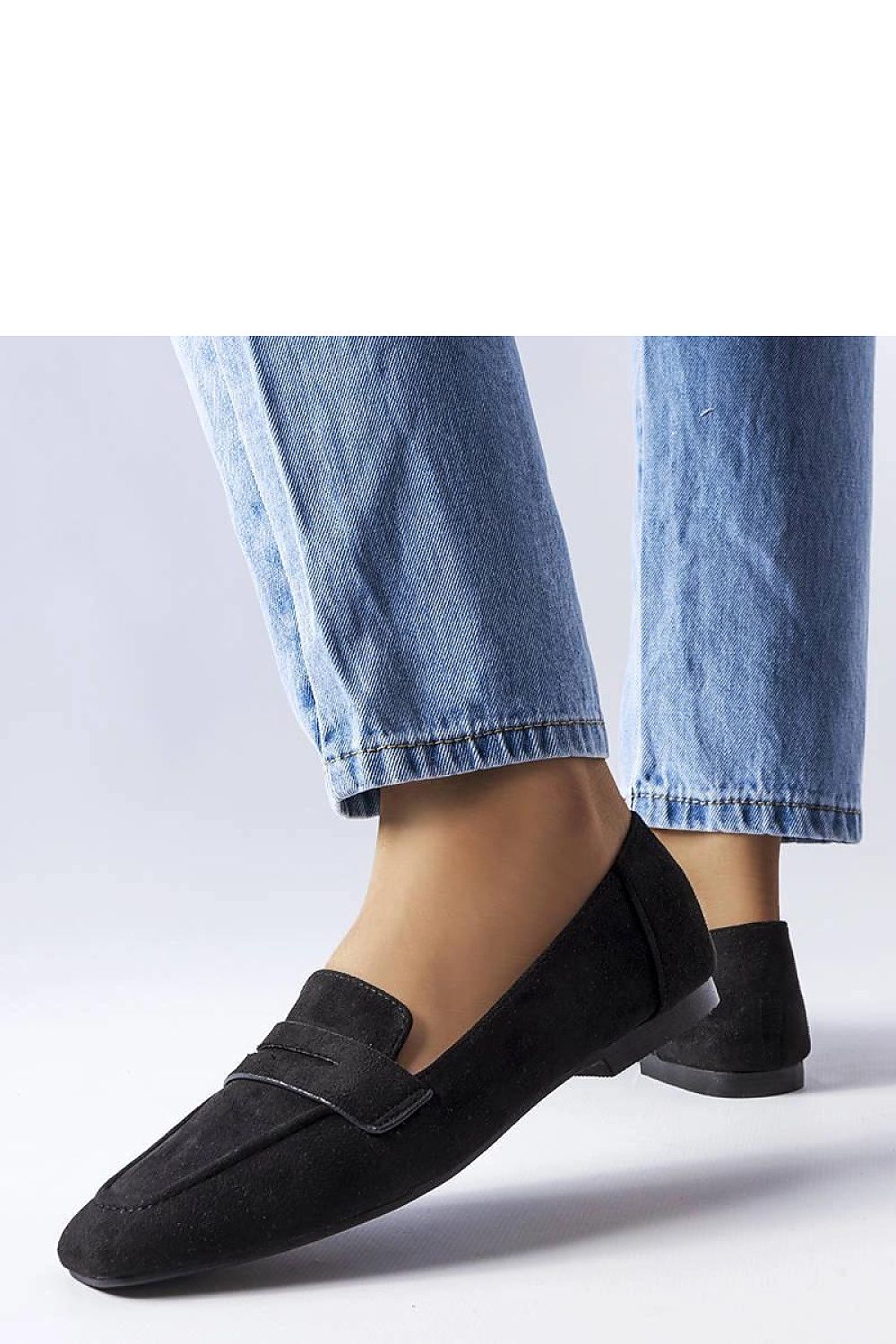   Czarne mokasyny z eko-zamszu Meilleur - Solea 