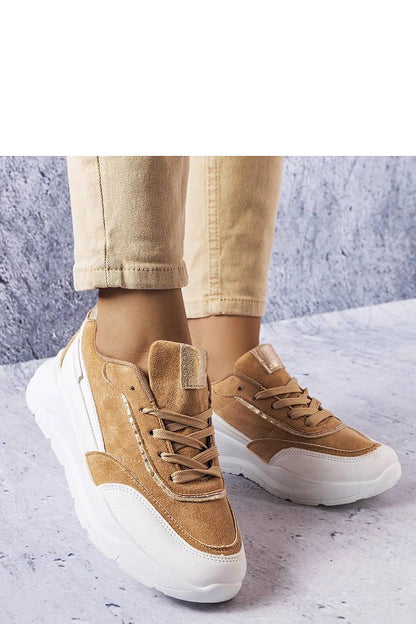   Beżowe sneakersy z eko-zamszu Dupuis - Solea 