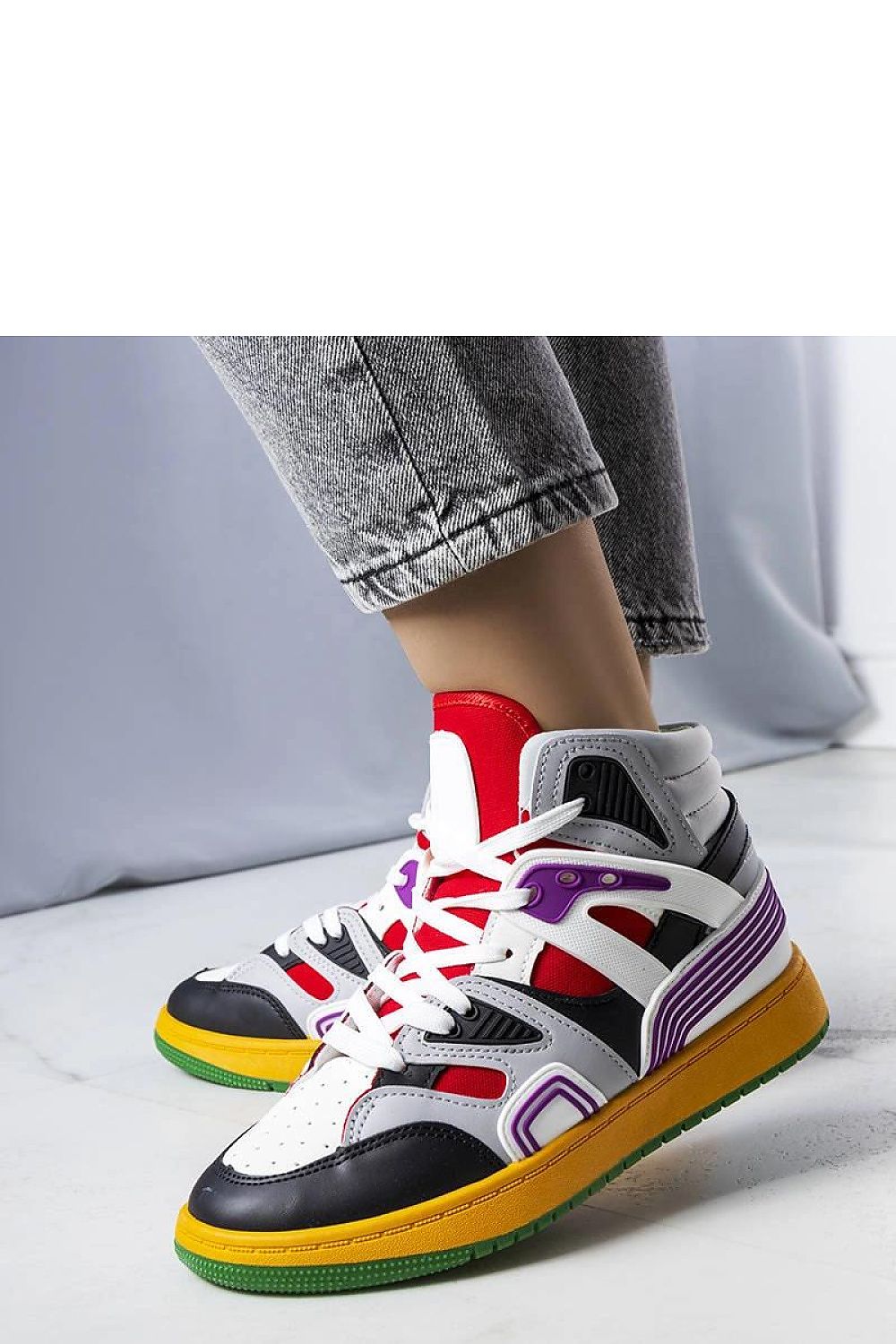   Czarne sneakersy za kostkę Marjorie - Solea 