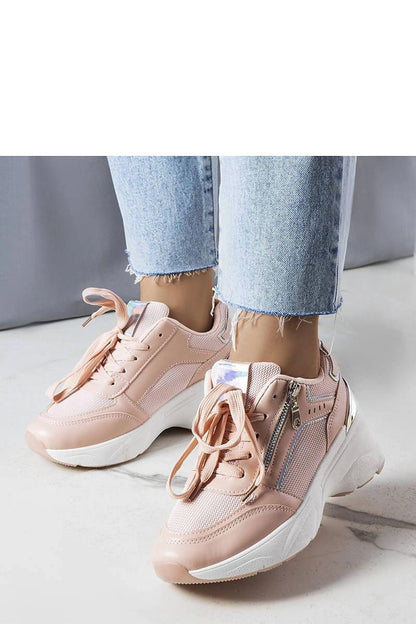   Różowe sneakersy na koturnie Stacey - Solea 