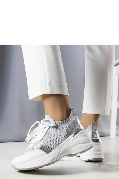   Szare sneakersy na koturnie Ann - Solea 