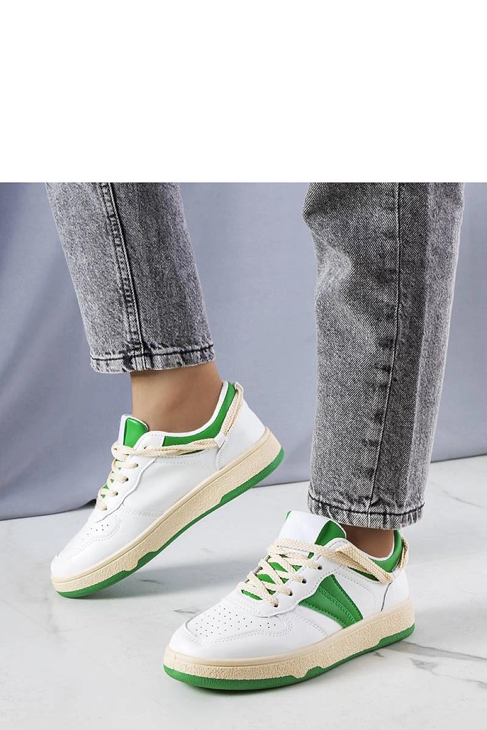   Zielone damskie sneakersy Marcella - Solea 