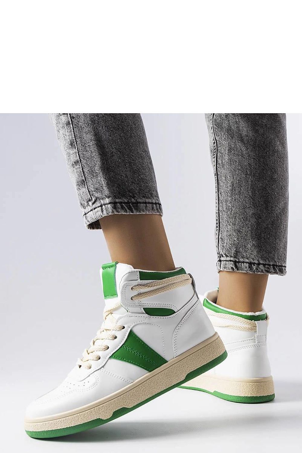   Zielone sneakersy za kostkę Robin - Solea 