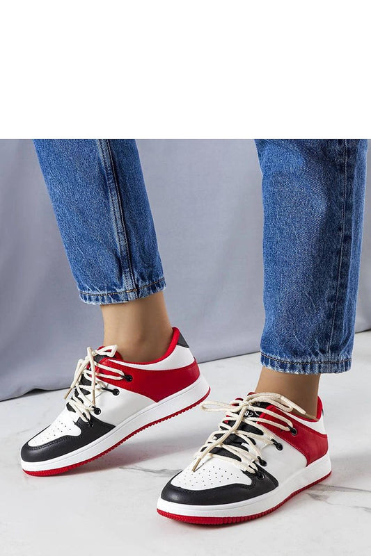   Czarno-czerwone retro sneakersy Shari - Solea 
