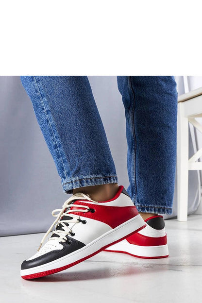  Czarno-czerwone retro sneakersy Shari - Solea 