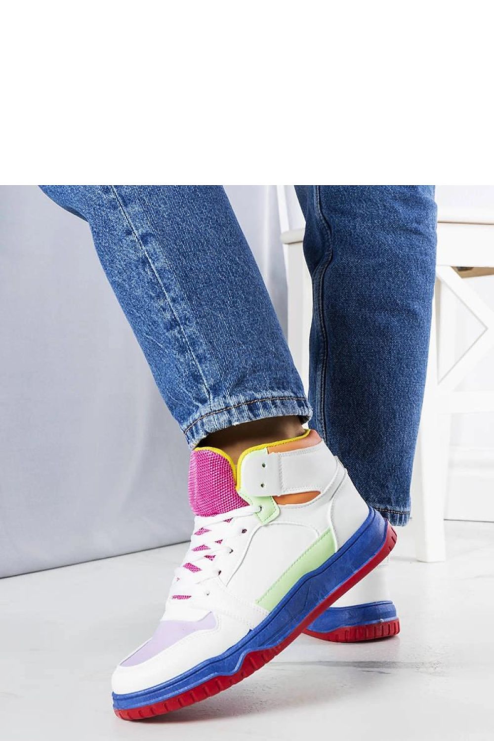   Kolorowe sneakersy za kostkę Elizabeth - Solea 