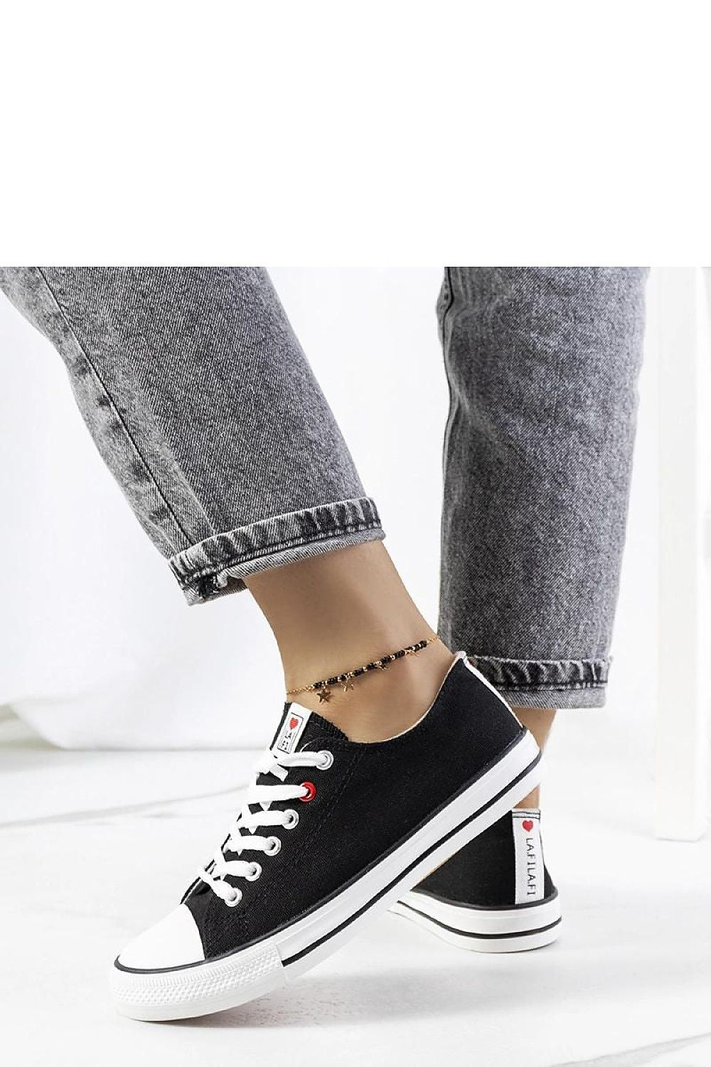   Czarne klasyczne trampki damskie Kolind - Solea 