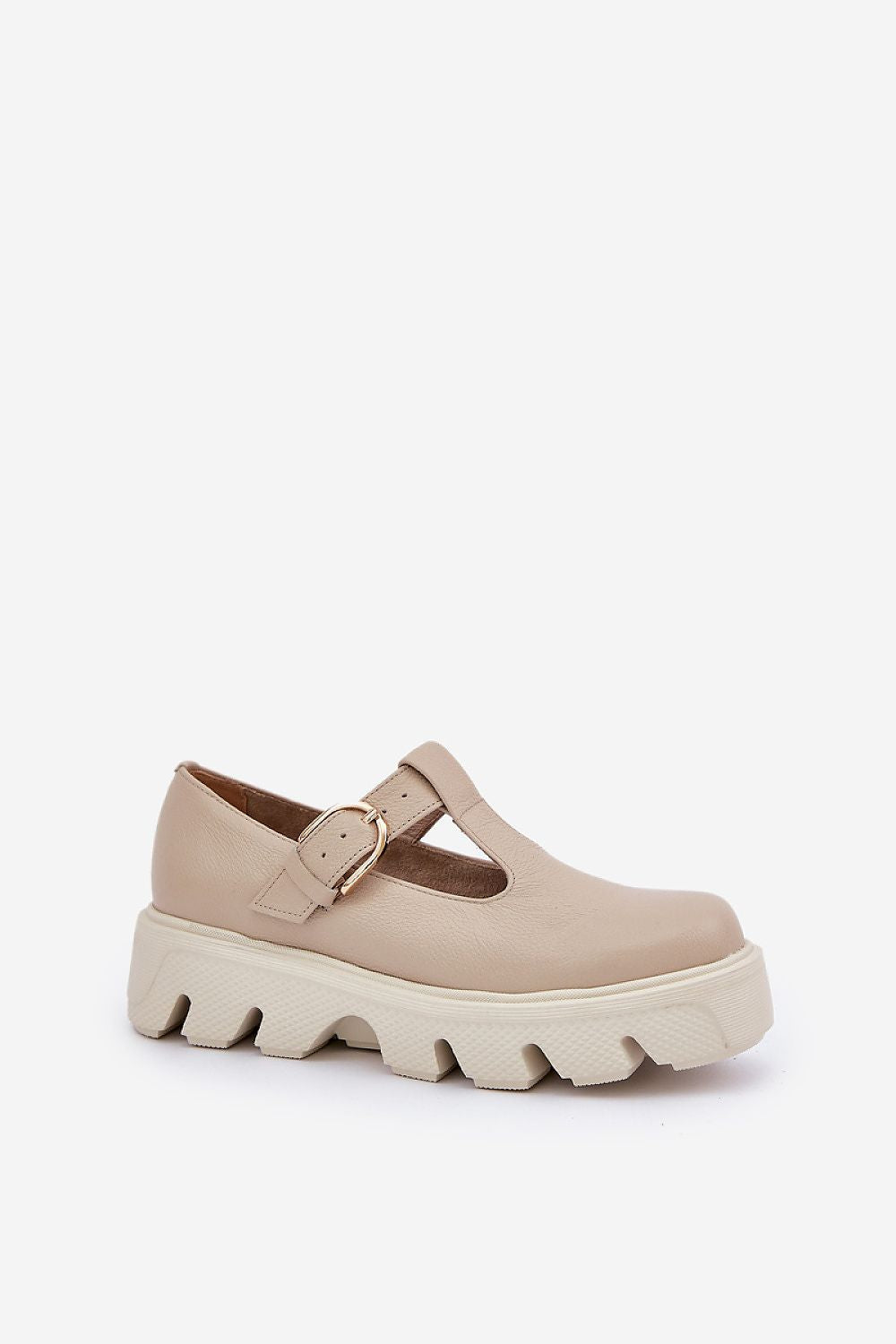   Półbuty Model Zazoo 20183 Beige - Step in style 