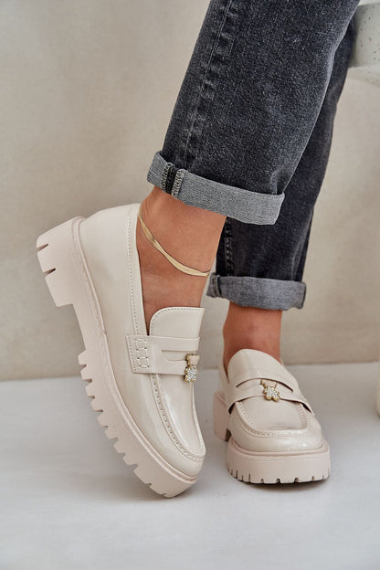   Mokasyny Model Wulinea T607P Beige - Step in style 