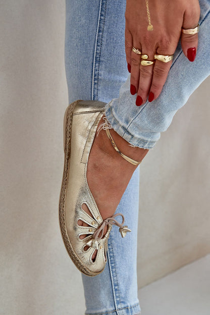   Baleriny Model Zazoo 10179 Gold - Step in style 