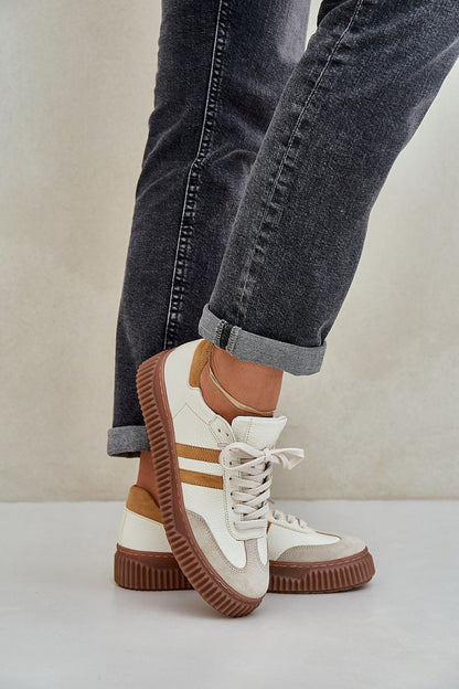   Buty Sportowe Model Zazoo N1068S6 Beige - Step in style 