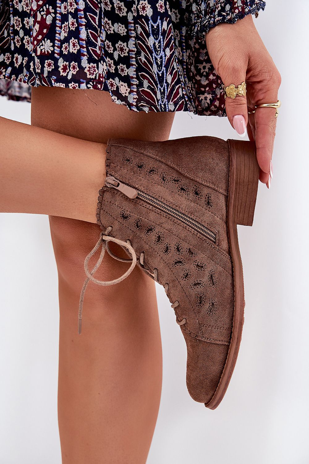   Botki Model S.Barski HY51-185 Brown - Step in style 