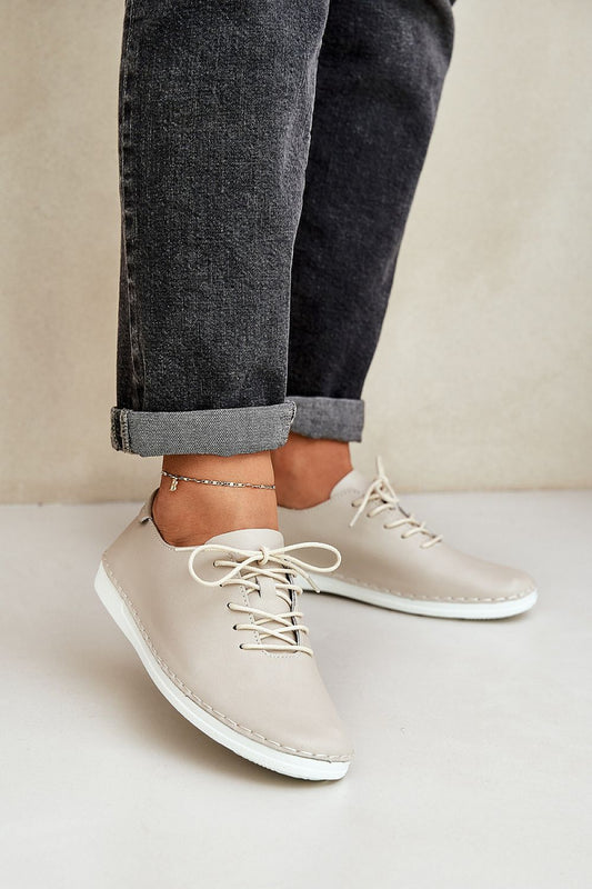   Półbuty Model DA LR51-645 Beige - Step in style 