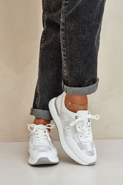   Buty Sportowe Model S.Barski LR51-551 White - Step in style 