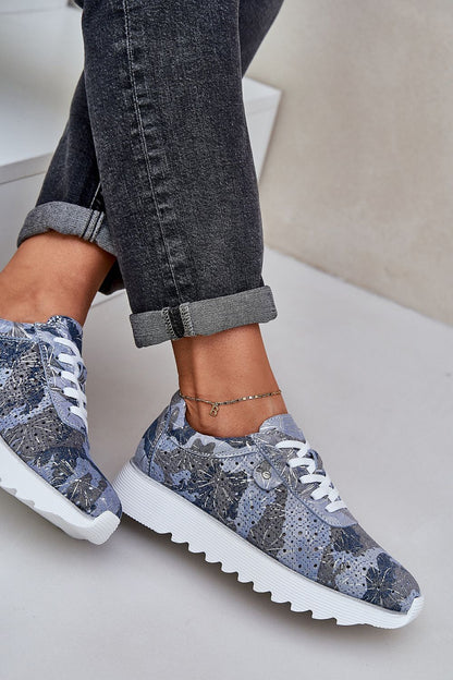   Buty Sportowe Model DA LR51-635 Blue - Step in style 