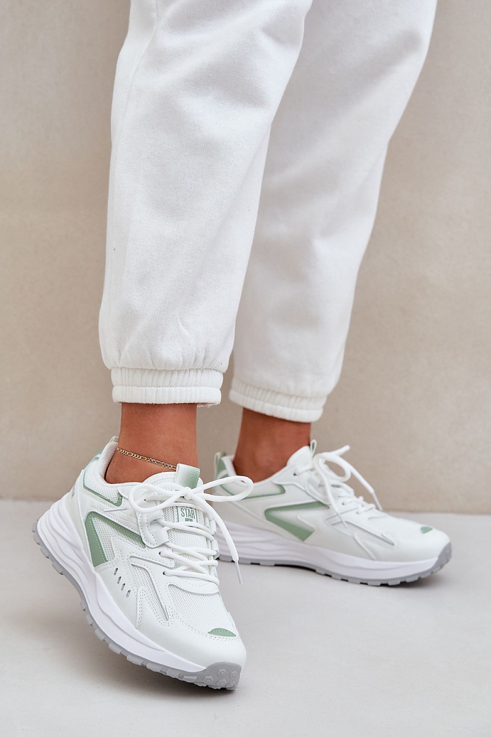   Buty Sportowe Model Big Star NN274A095 HI-POLY SYSTEM White/Green - Step in style 