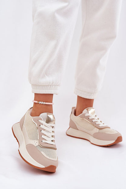   Buty Sportowe Model Poova 8960 Beige - Step in style 