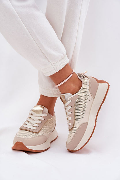   Buty Sportowe Model Poova 8960 Beige - Step in style 