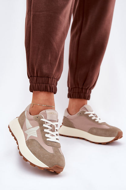   Buty Sportowe Model Vinceza 66720 Beige - Step in style 