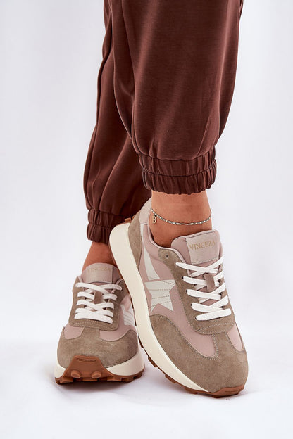   Buty Sportowe Model Vinceza 66720 Beige - Step in style 