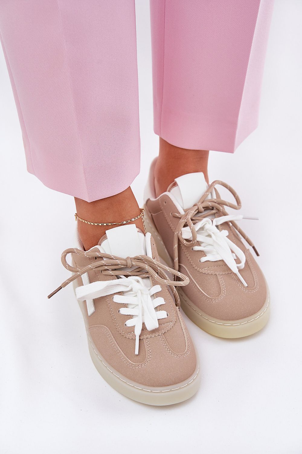   Buty Sportowe Model Zelevelis C2051-6 Beige - Step in style 