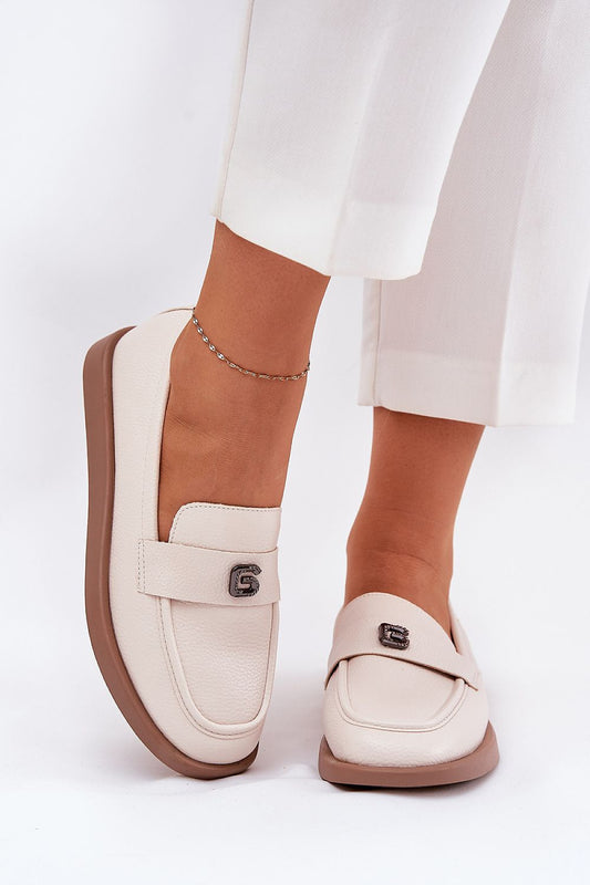   Mokasyny Model Vinceza 62208 Beige - Step in style 