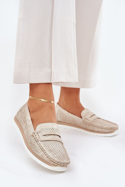   Mokasyny Model Bralithia 25PB02-9039 Silver - Step in style 