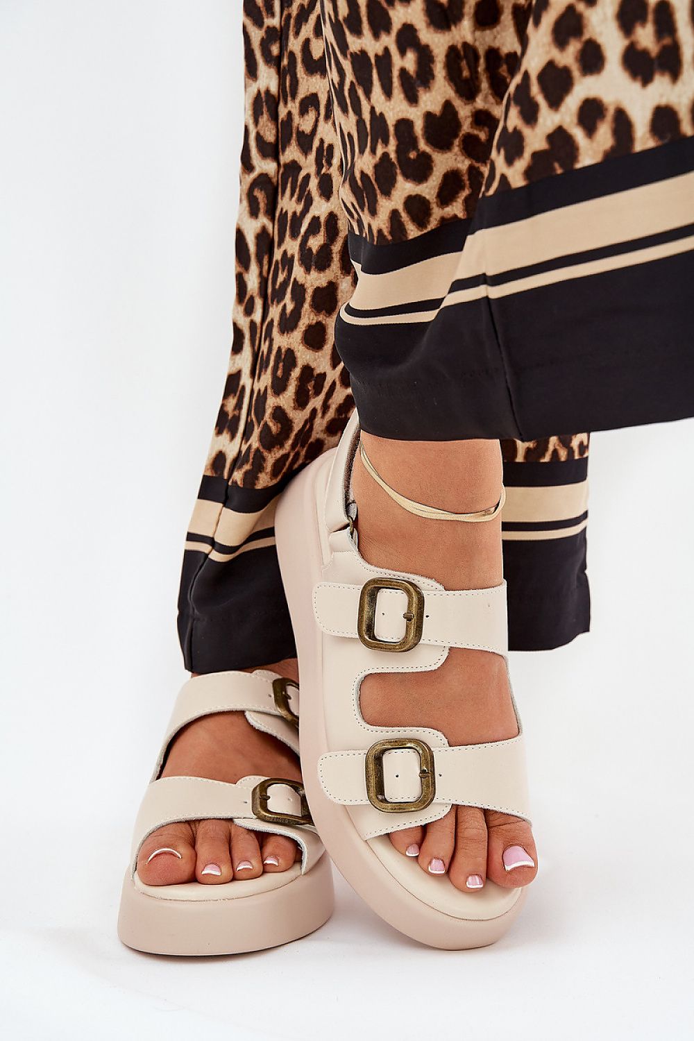  Sandały Model Genorre MAN0888 Beige - Step in style 