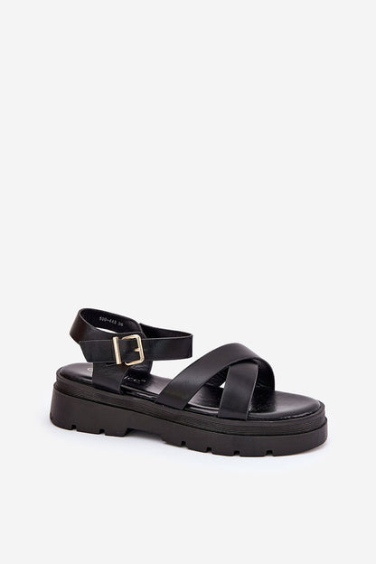  Sandały Model Gevinniser 100-443 Black - Step in style 