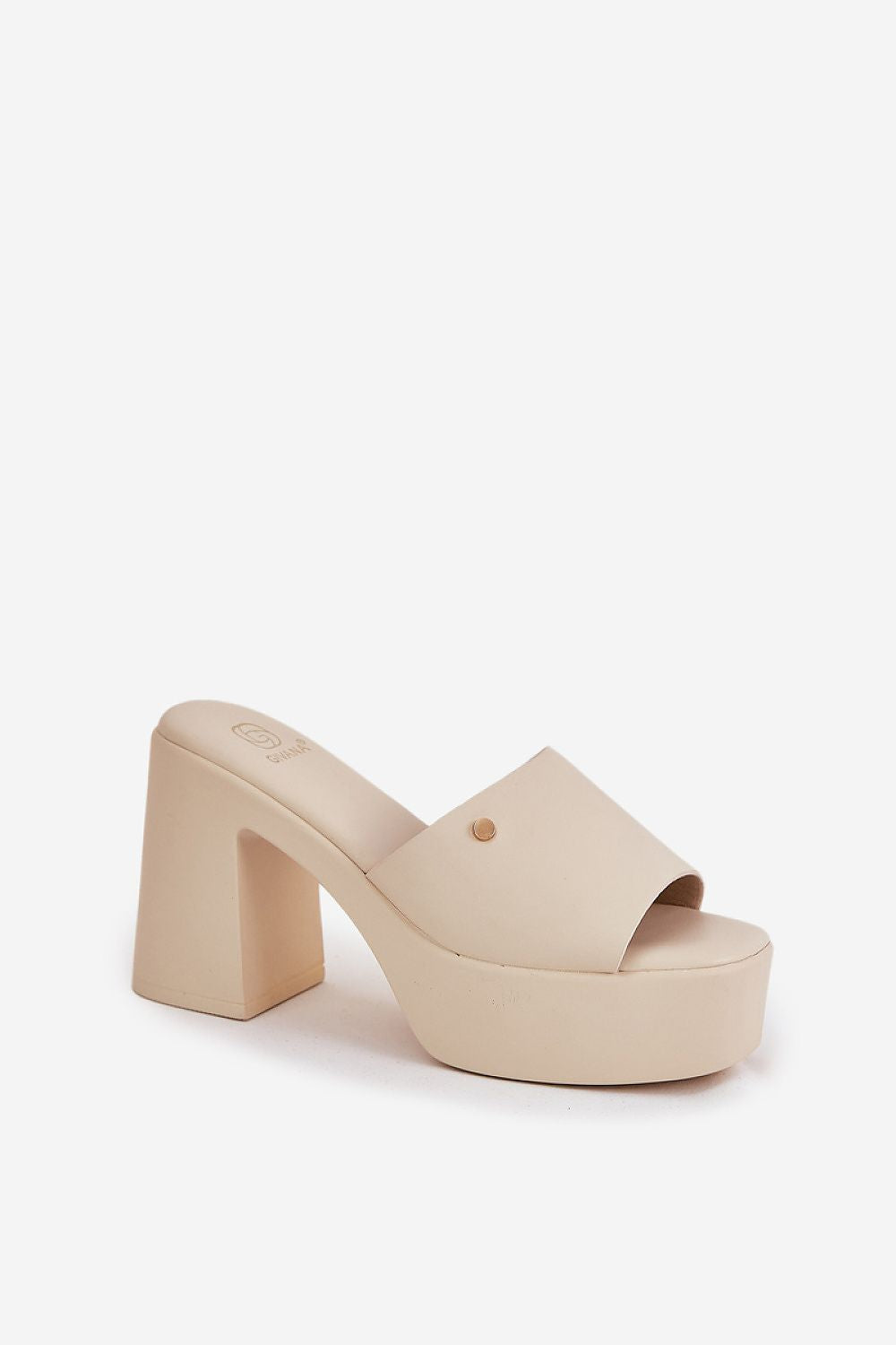  Sandał Klapki Model Tamirella 218-2 Light Beige - Step in style 