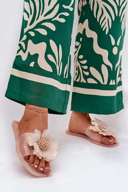  Sandał Klapki Model Vobetta 3774 Nude - Step in style 