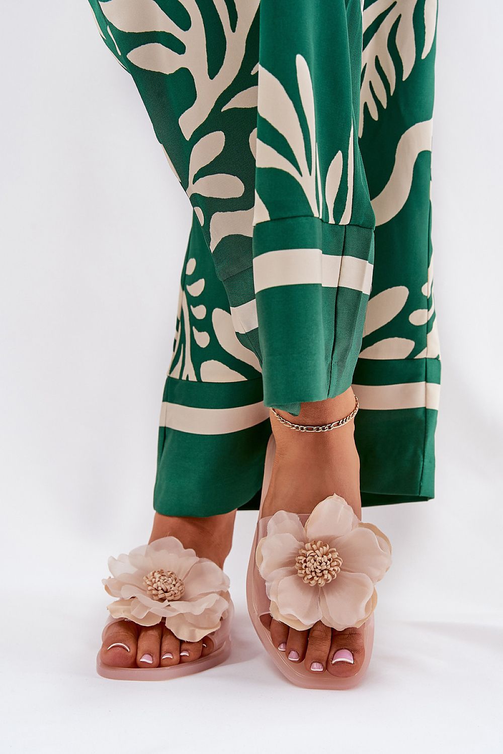  Sandał Klapki Model Vobetta 3774 Nude - Step in style 