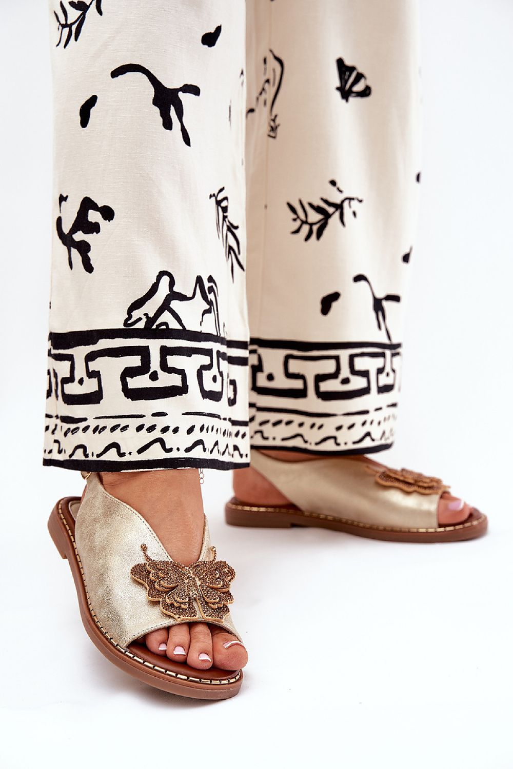  Sandały Model Setorina RMR2266-10 Gold - Step in style 