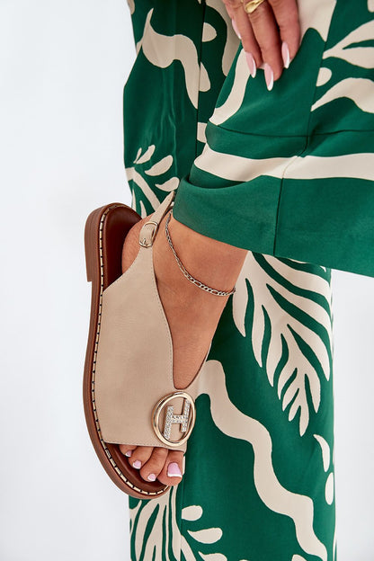  Sandały Model Iseliria A8229 Beige - Step in style 