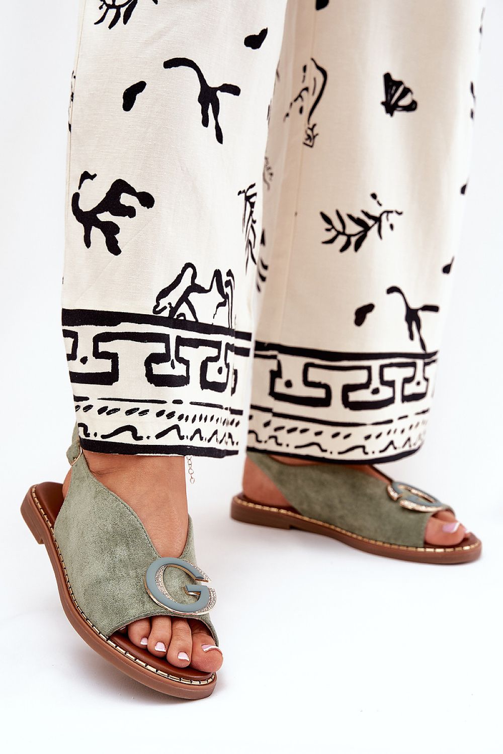  Sandały Model Haliones A8230 Green - Step in style 