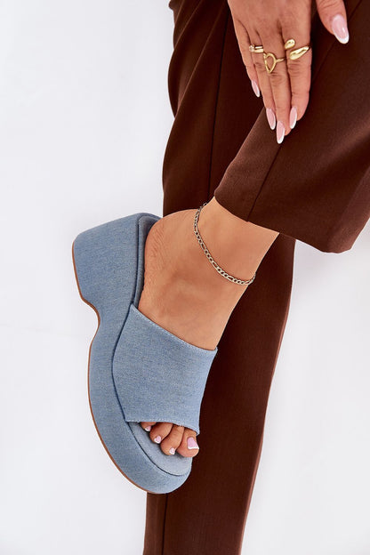  Sandał Klapki Model Afisal 1763 Jeans - Step in style 