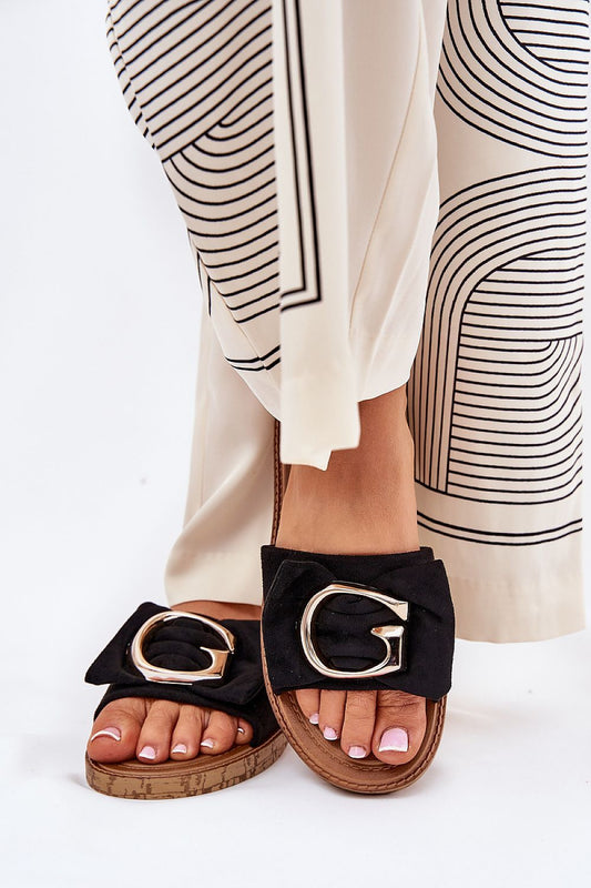  Sandał Klapki Model Nellodra M578 Black - Step in style 