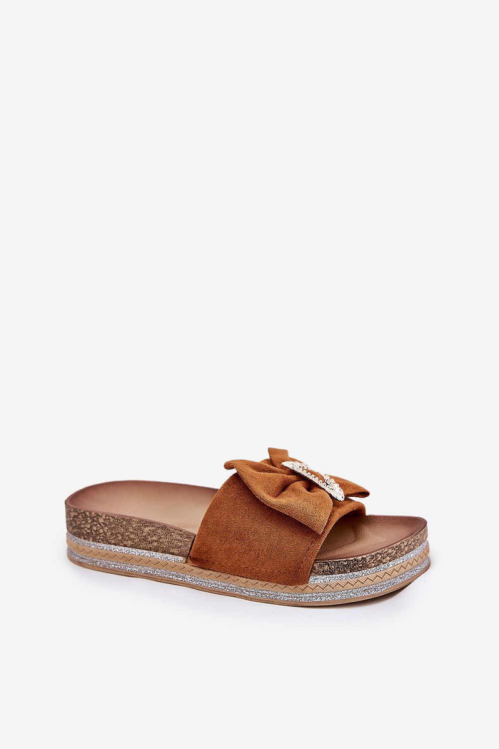  Sandał Klapki Model Lenela M535 Camel - Step in style 