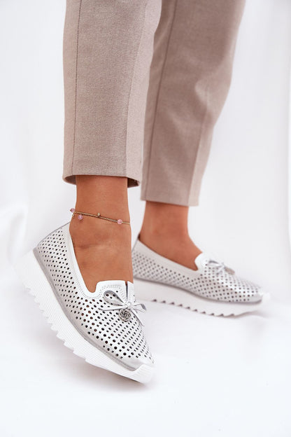   Półbuty Model DA LR51-631 Silver - Step in style 