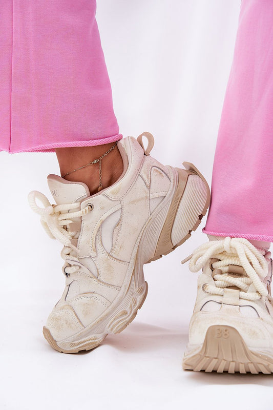   Buty Sportowe Model Goe RR2N4037 Beige - Step in style 