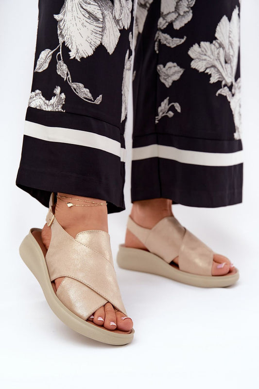  Sandały Model Tosmelia RMR24142-2 Gold - Step in style 