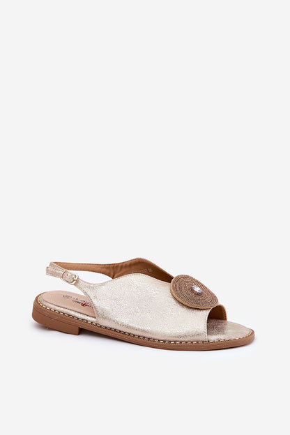  Sandały Model S.Barski KV51-012 Gold - Step in style 