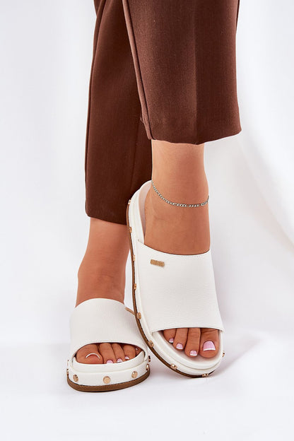  Sandał Klapki Model Big Star RR274216 White - Step in style 