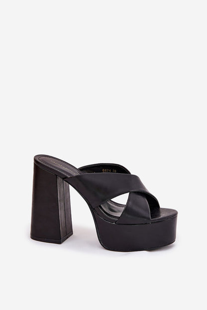  Sandał Klapki Model Lenobos 6874 Black - Step in style 