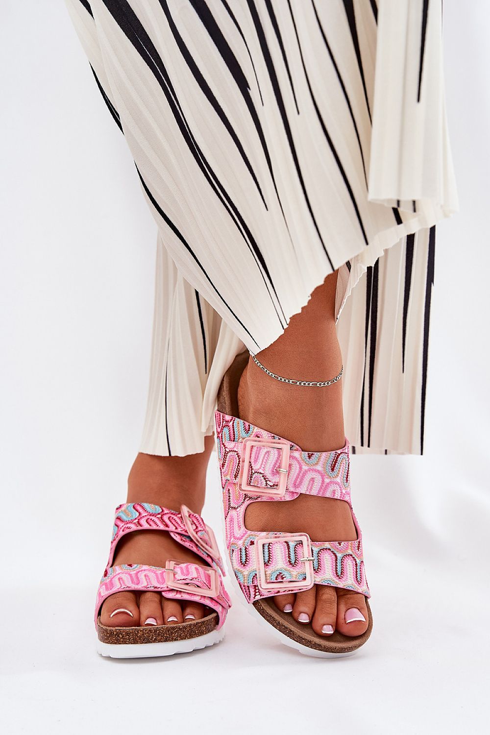  Sandał Klapki Model S.Barski RB51-006 Pink - Step in style 